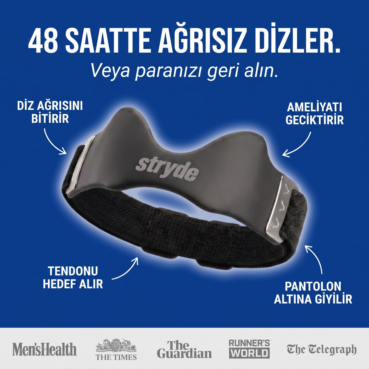 Aseba Maksimum Konforlu & Ayarlanabilir Diz Altı Tendon Bandı