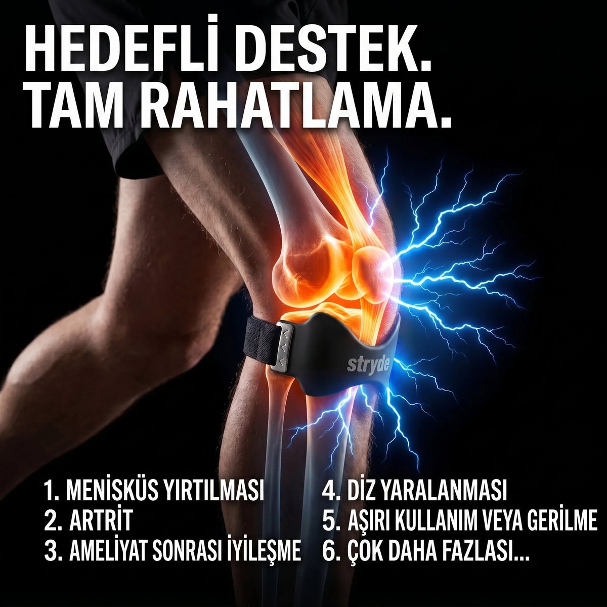 Aseba Maksimum Konforlu & Ayarlanabilir Diz Altı Tendon Bandı
